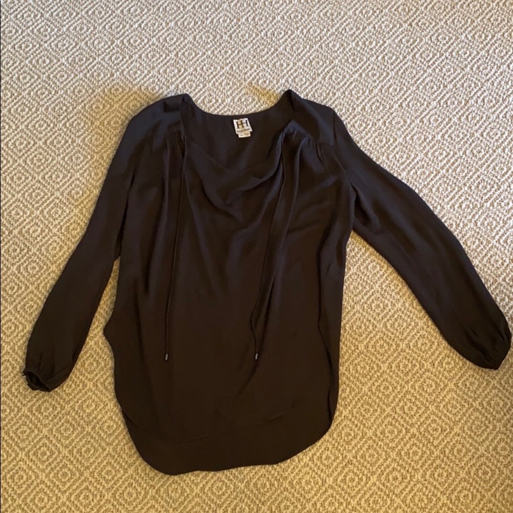 Haute Hippie cowl neck silk blouse